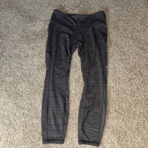Charcoal Striped Leggings